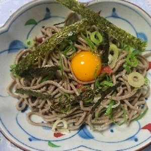 梅と岩海苔の冷やしそば